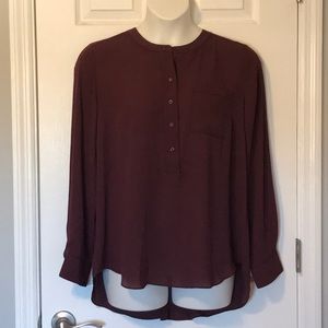 ❤️Nice Wine colored Muse Blouse Size 14/16 NWT